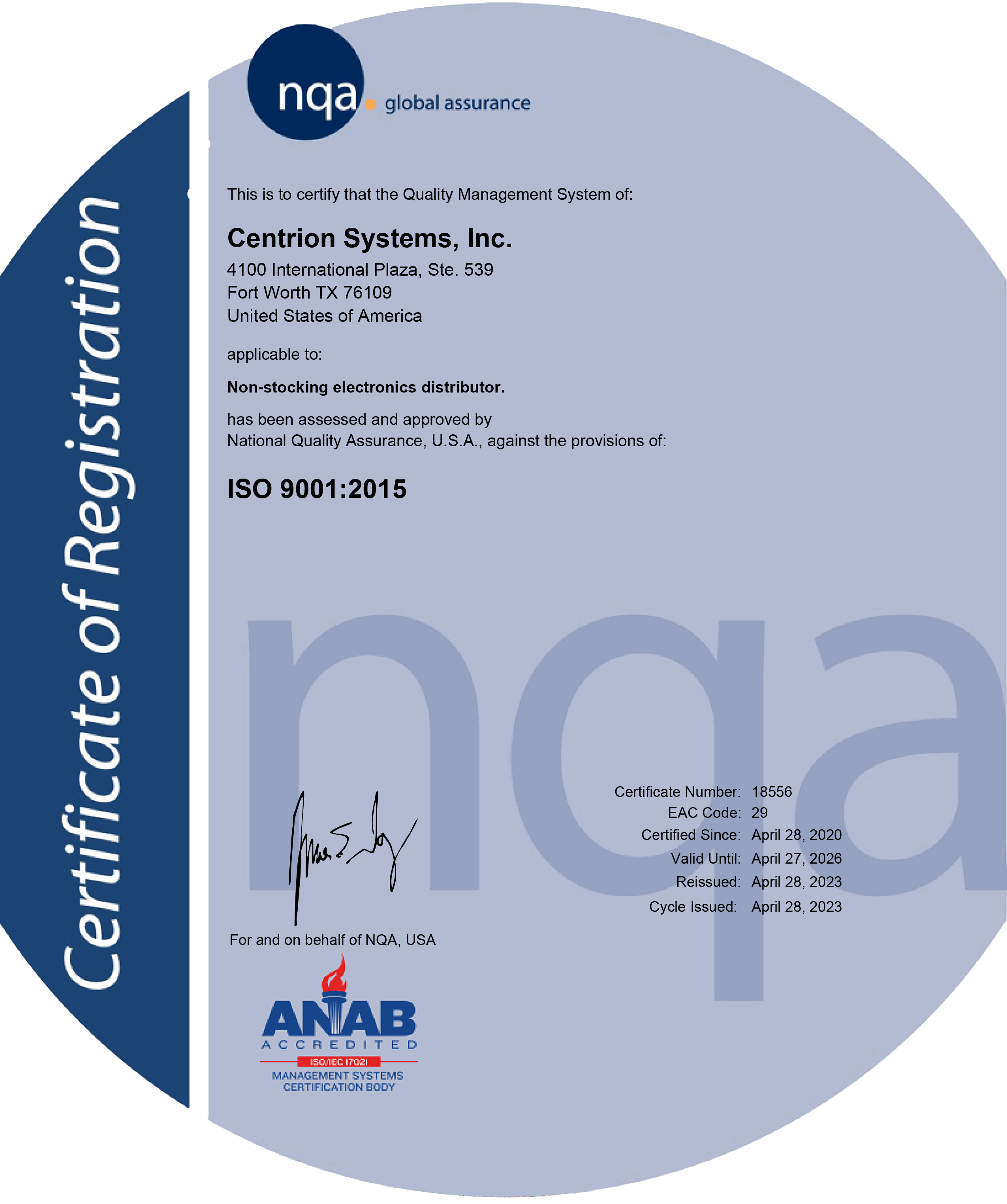 ISO Certificate 2020