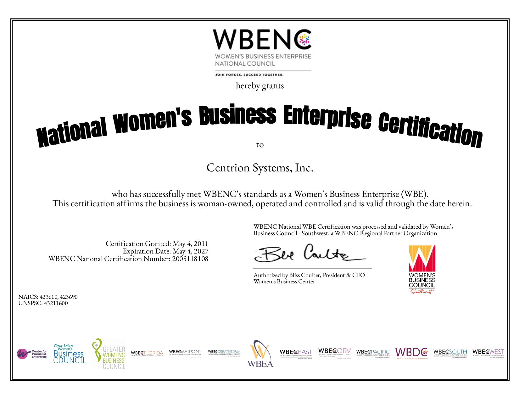 (2026.04.22) WBE Cert 2026-2027